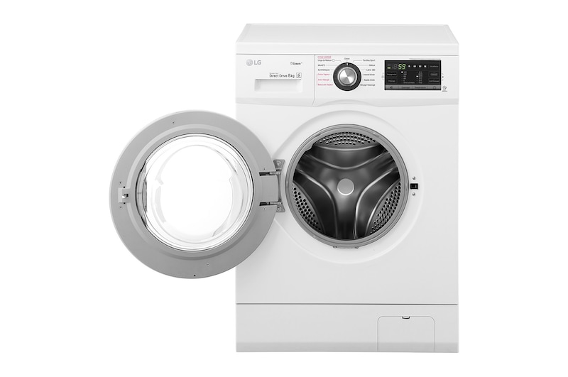 LG Lave-Linge 8KG | Moteur Direct Drive™ | 6 Motion Direct Drive™ | Steam | A+++-30% | Smart Diagnosis™, LG F84G62WHS